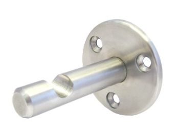 Edelstahl-Vorhangstangenhalter einl�ufig, vollmassiv, V2A